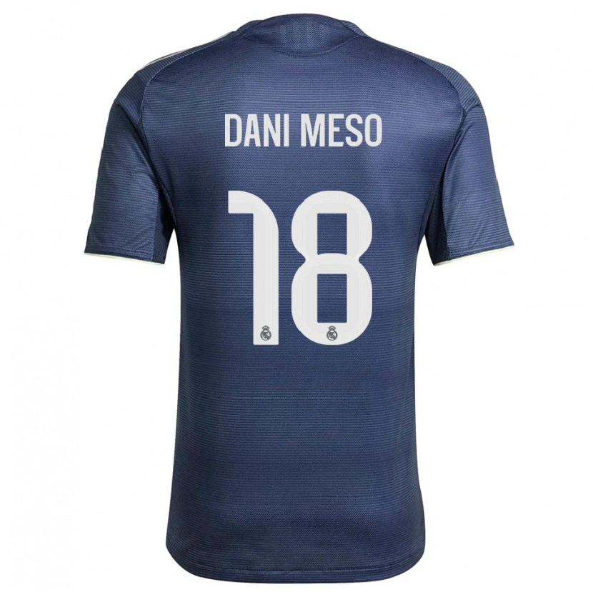 Danxen Pánské Dani Meso #18 Tmavě Modrá Stříbrná Daleko Hráčské Dresy 2025/26 Dres