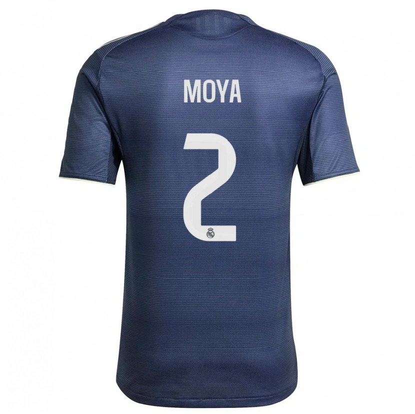 Danxen Pánské Alejandro Moya #2 Tmavě Modrá Stříbrná Daleko Hráčské Dresy 2025/26 Dres