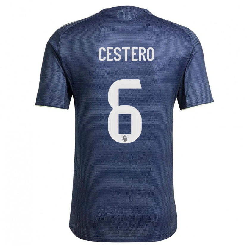 Danxen Pánské Jorge Cestero #6 Tmavě Modrá Stříbrná Daleko Hráčské Dresy 2025/26 Dres