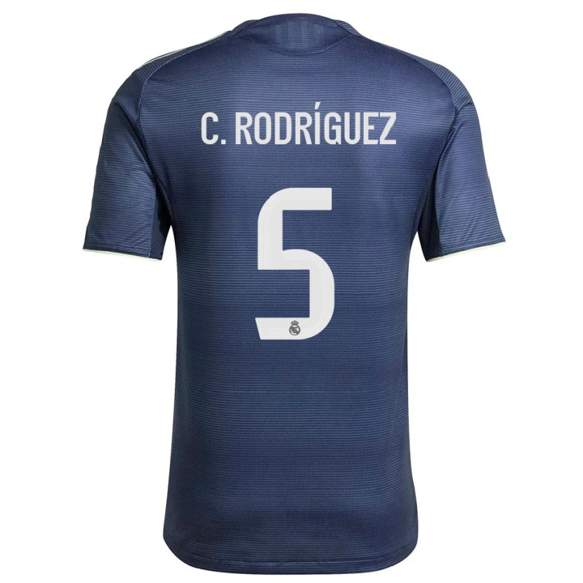 Danxen Pánské Carlos Rodríguez #5 Tmavě Modrá Stříbrná Daleko Hráčské Dresy 2025/26 Dres
