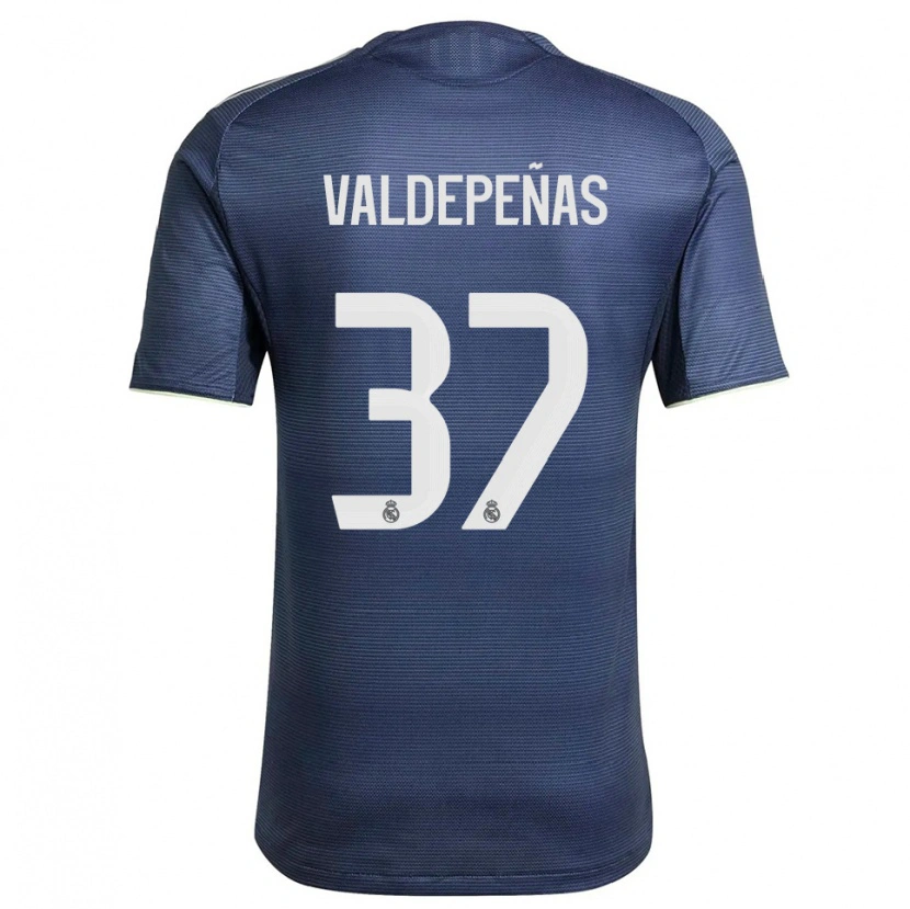 Danxen Pánské Víctor Valdepeñas #37 Tmavě Modrá Stříbrná Daleko Hráčské Dresy 2025/26 Dres