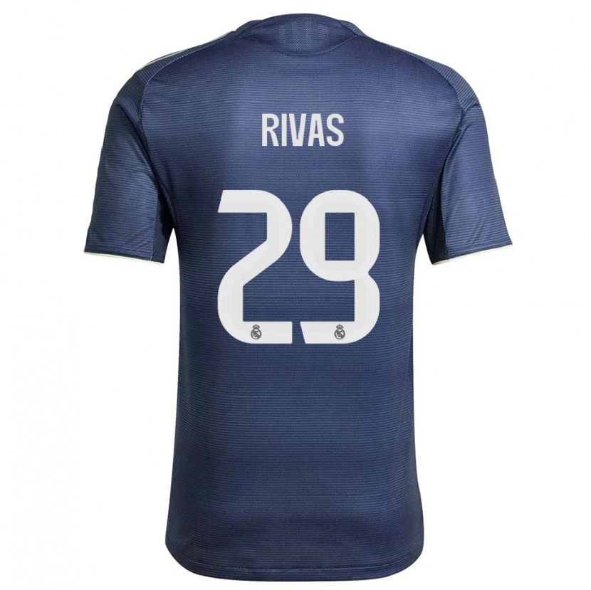 Danxen Pánské Mario Rivas #29 Tmavě Modrá Stříbrná Daleko Hráčské Dresy 2025/26 Dres