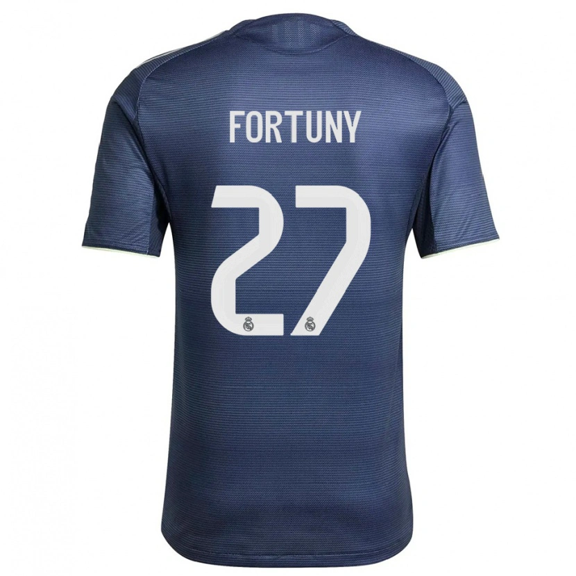 Danxen Pánské Pol Fortuny #27 Tmavě Modrá Stříbrná Daleko Hráčské Dresy 2025/26 Dres