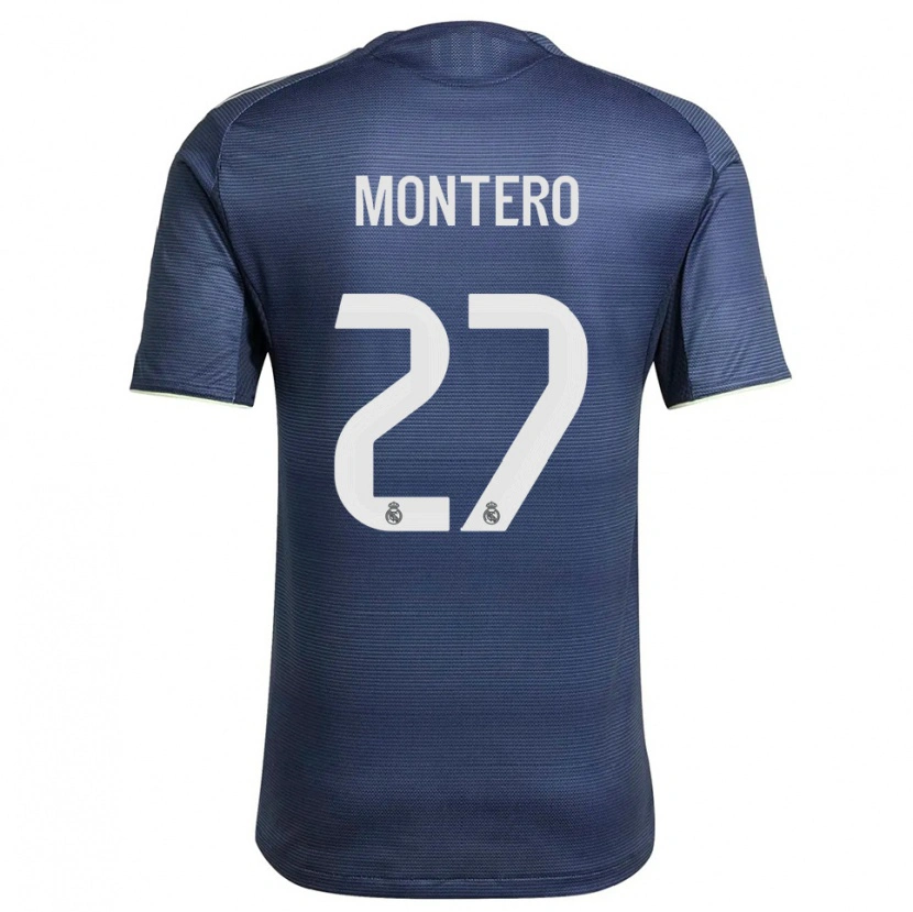 Danxen Pánské Pablo Montero #27 Tmavě Modrá Stříbrná Daleko Hráčské Dresy 2025/26 Dres