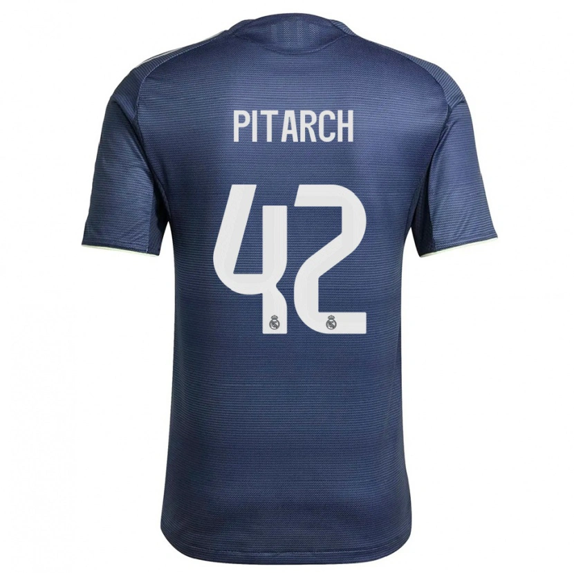 Danxen Pánské Thiago Pitarch #42 Tmavě Modrá Stříbrná Daleko Hráčské Dresy 2025/26 Dres