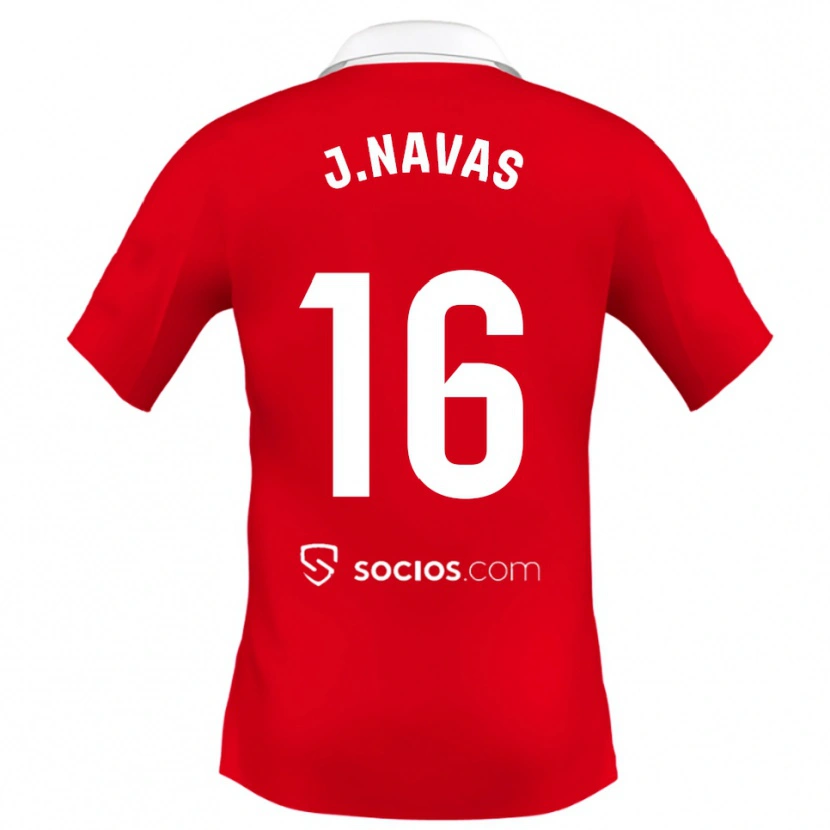 Danxen Pánské Jesus Navas #16 Červená Bílá Šedá Daleko Hráčské Dresy 2025/26 Dres