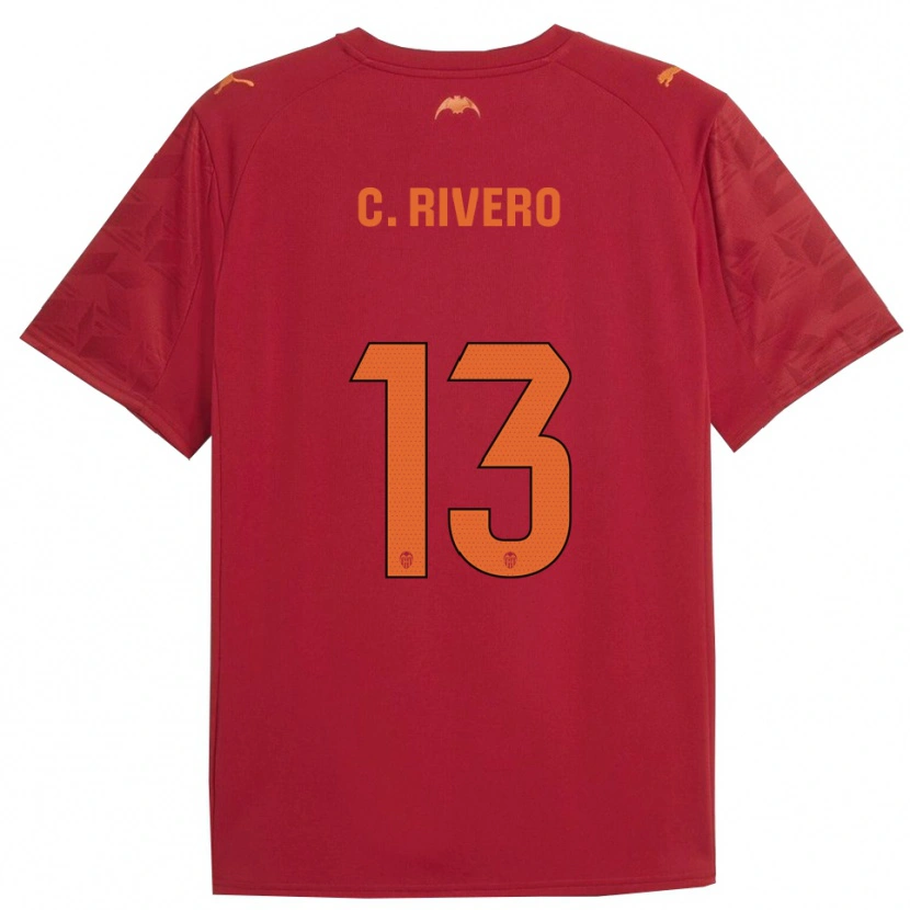 Danxen Pánské Cristian Rivero #13 Červená Oranžová Daleko Hráčské Dresy 2025/26 Dres