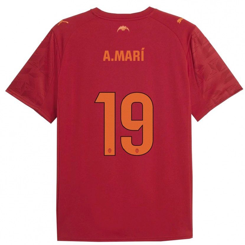 Danxen Pánské Alberto Marí #19 Červená Oranžová Daleko Hráčské Dresy 2025/26 Dres