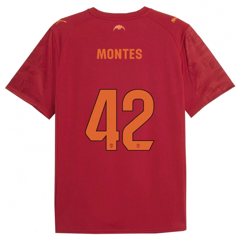 Danxen Pánské Jan Montes #42 Červená Oranžová Daleko Hráčské Dresy 2025/26 Dres