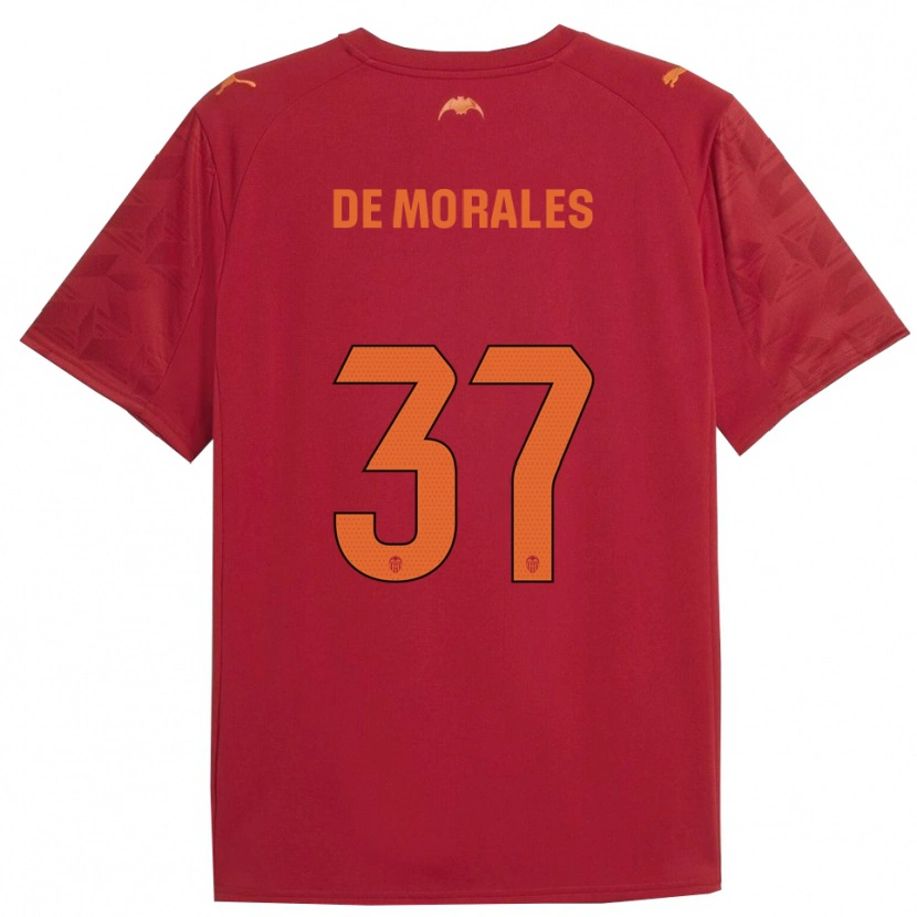 Danxen Pánské Rubén Muñoz De Morales #37 Červená Oranžová Daleko Hráčské Dresy 2025/26 Dres