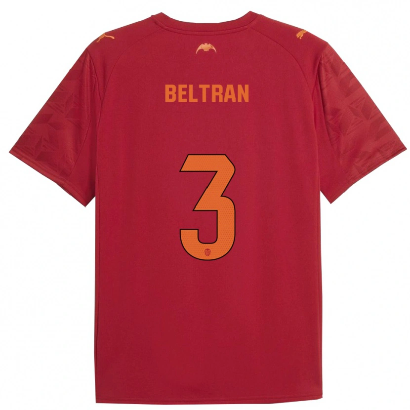 Danxen Pánské Bea Beltran #3 Červená Oranžová Daleko Hráčské Dresy 2025/26 Dres
