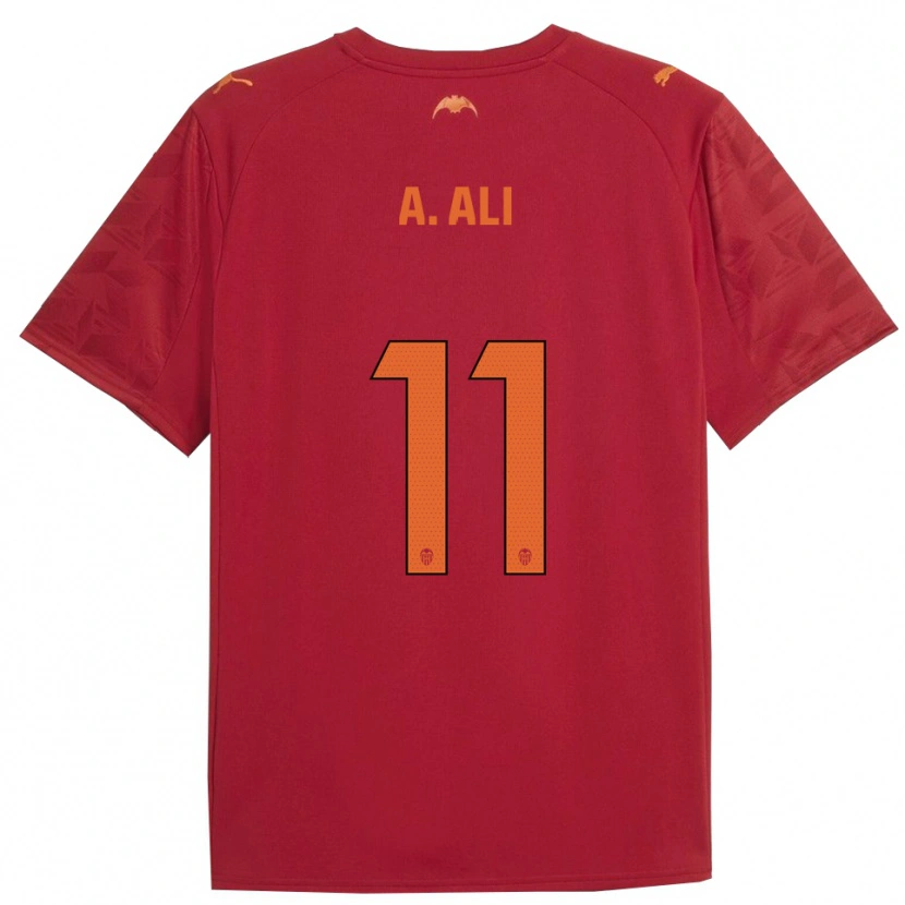 Danxen Pánské Amirah Ali #11 Červená Oranžová Daleko Hráčské Dresy 2025/26 Dres