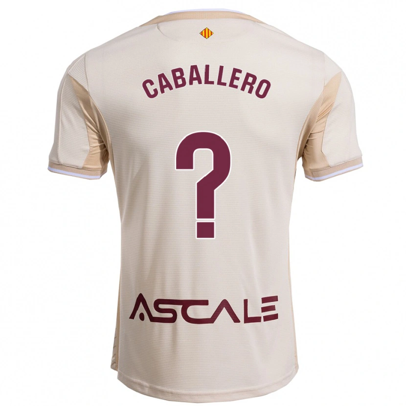 Danxen Pánské Jesús Caballero #0 Špinavě Bílá Burgundská Daleko Hráčské Dresy 2025/26 Dres