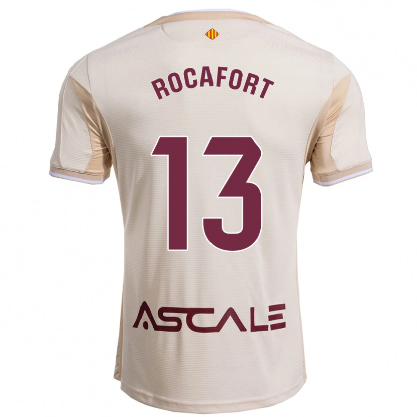Danxen Pánské Rodrigo Rocafort #13 Špinavě Bílá Burgundská Daleko Hráčské Dresy 2025/26 Dres