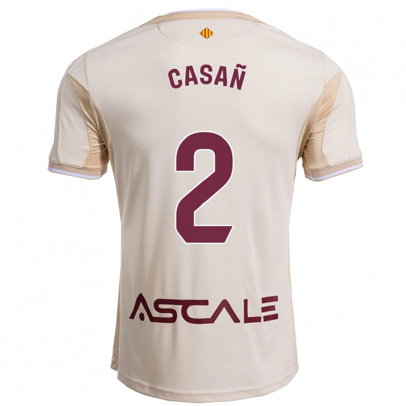 Danxen Pánské Jorge Casañ #2 Špinavě Bílá Burgundská Daleko Hráčské Dresy 2025/26 Dres