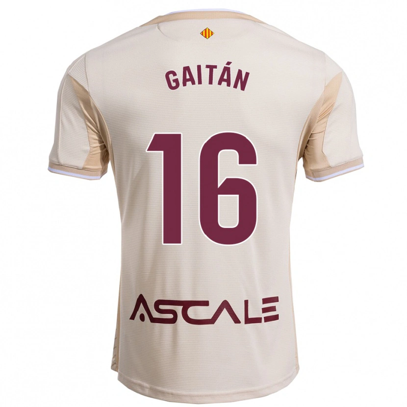 Danxen Pánské Joselillo Gaitán #16 Špinavě Bílá Burgundská Daleko Hráčské Dresy 2025/26 Dres