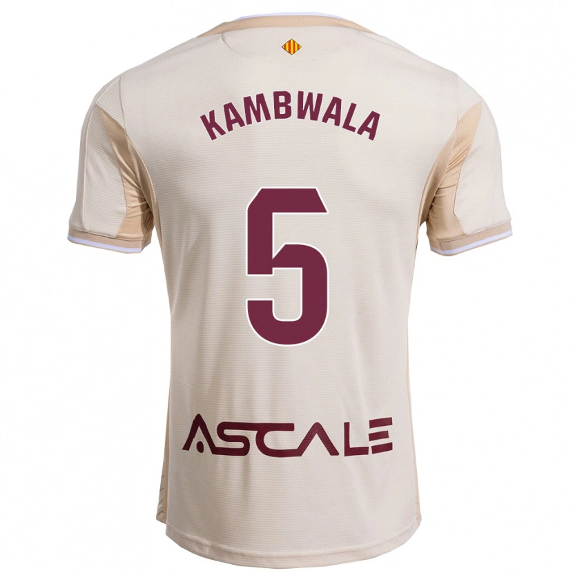 Danxen Pánské Willy Kambwala #5 Špinavě Bílá Burgundská Daleko Hráčské Dresy 2025/26 Dres