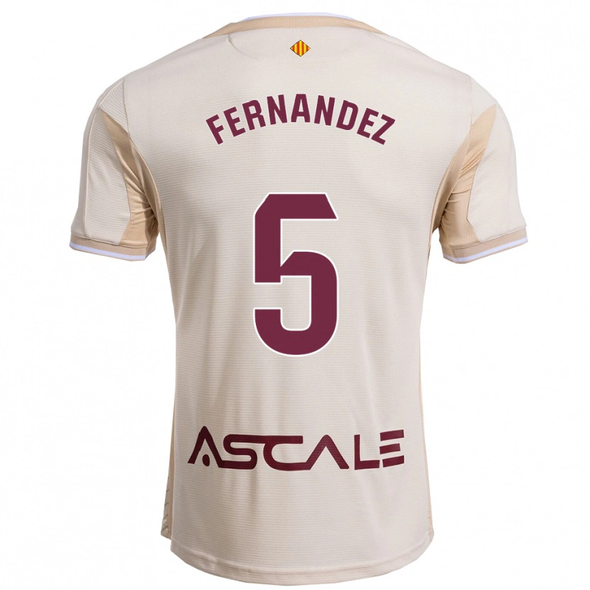 Danxen Pánské Álvaro Fernández #5 Špinavě Bílá Burgundská Daleko Hráčské Dresy 2025/26 Dres