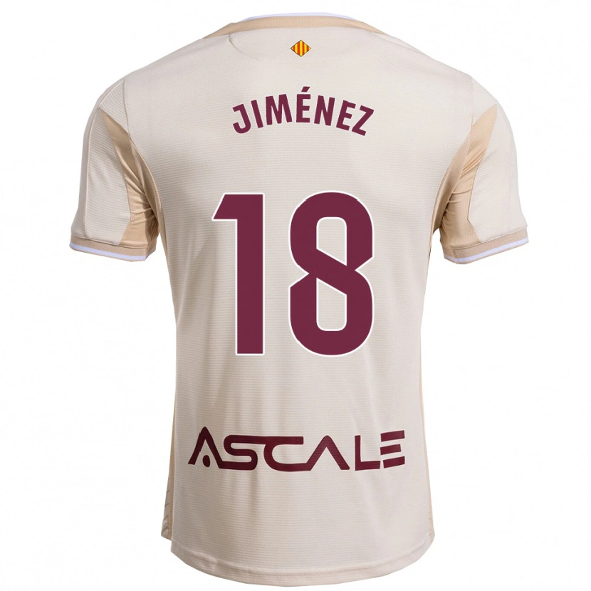 Danxen Pánské Alex Jiménez #18 Špinavě Bílá Burgundská Daleko Hráčské Dresy 2025/26 Dres