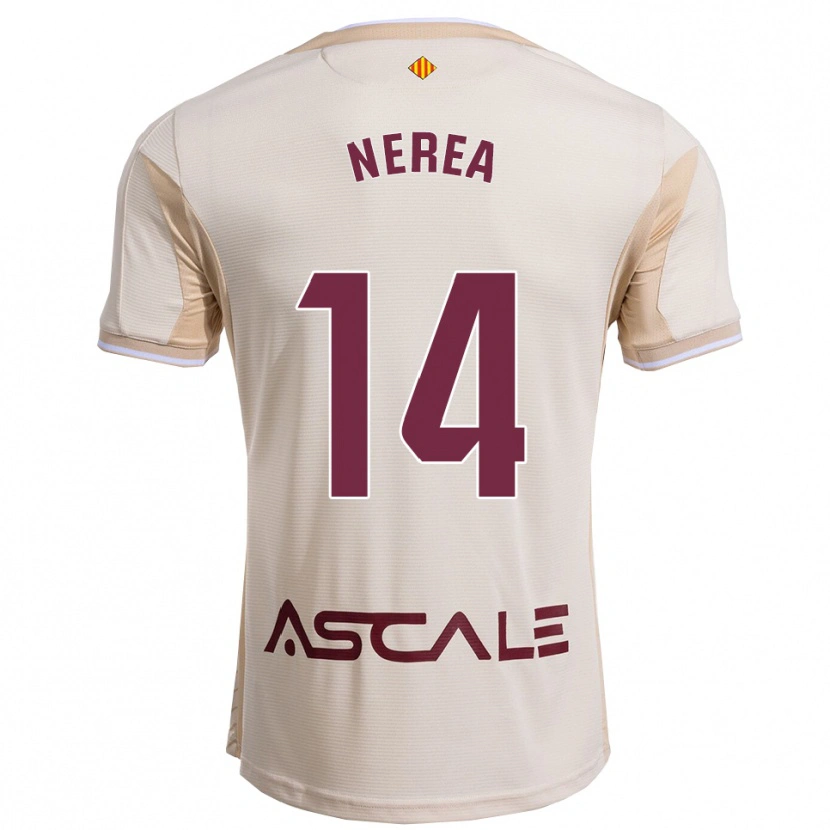 Danxen Pánské Nerea Pérez Machado #14 Špinavě Bílá Burgundská Daleko Hráčské Dresy 2025/26 Dres