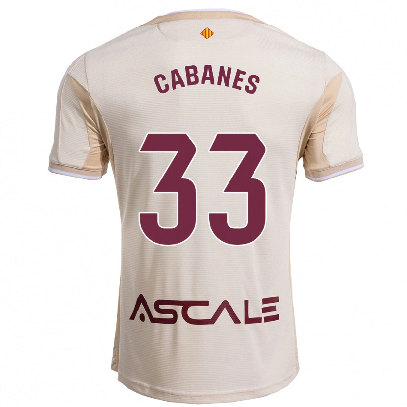 Danxen Pánské Pau Cabanes #33 Špinavě Bílá Burgundská Daleko Hráčské Dresy 2025/26 Dres