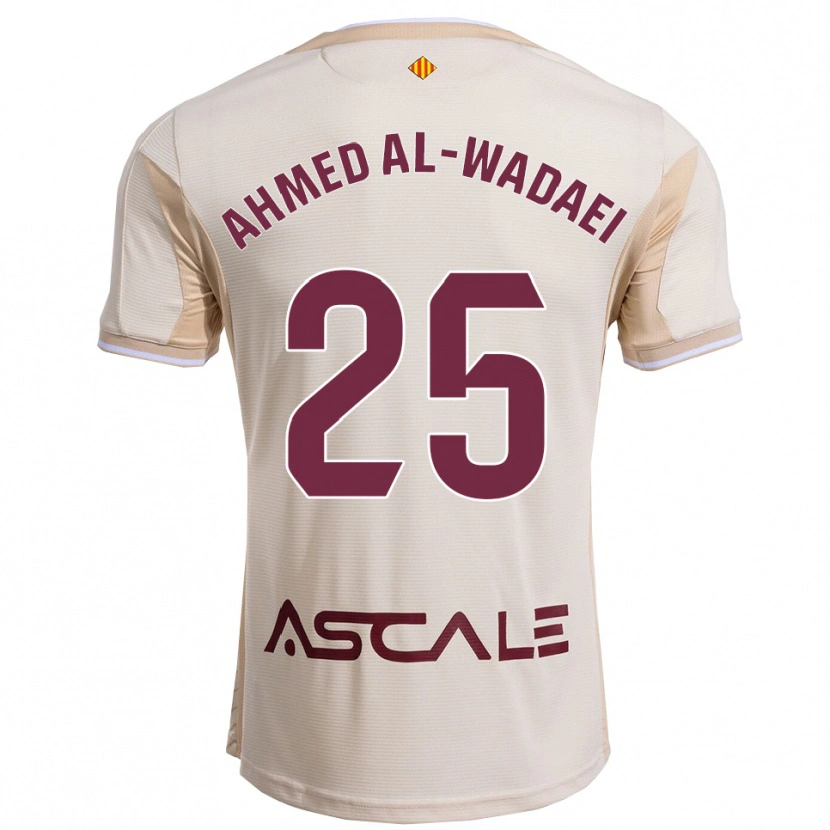 Danxen Pánské Sayed Ahmed Al-Wadaei #25 Špinavě Bílá Burgundská Daleko Hráčské Dresy 2025/26 Dres