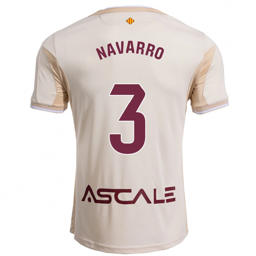 Danxen Pánské Pablo Navarro #3 Špinavě Bílá Burgundská Daleko Hráčské Dresy 2025/26 Dres