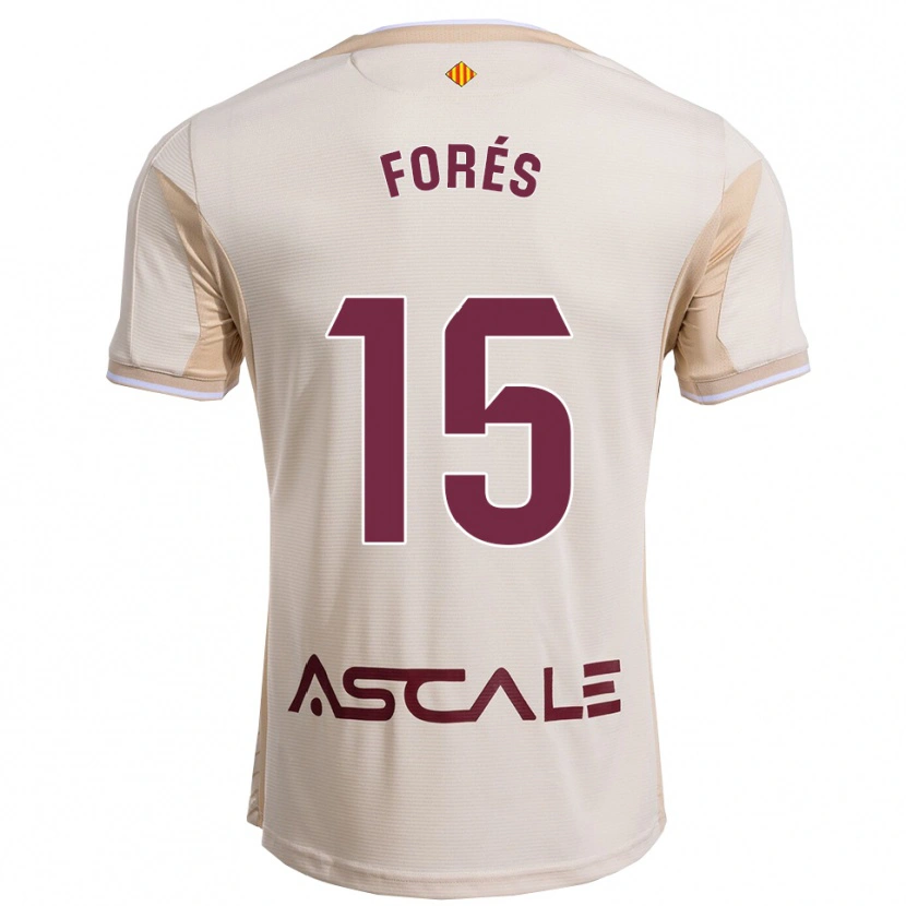 Danxen Pánské Arnau Forés #15 Špinavě Bílá Burgundská Daleko Hráčské Dresy 2025/26 Dres