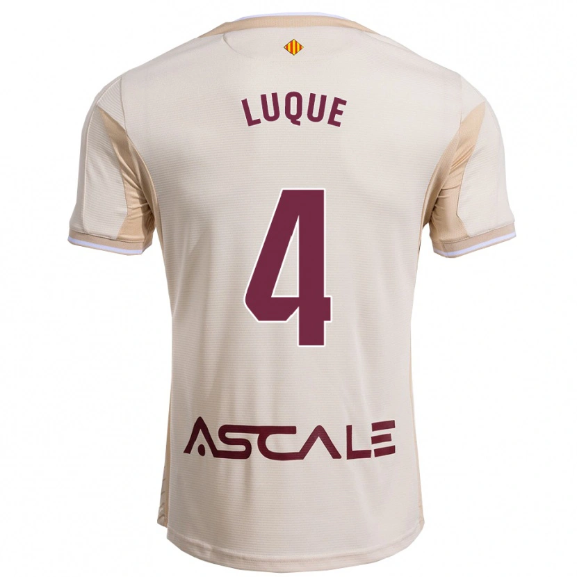 Danxen Pánské Pedro Luque #4 Špinavě Bílá Burgundská Daleko Hráčské Dresy 2025/26 Dres