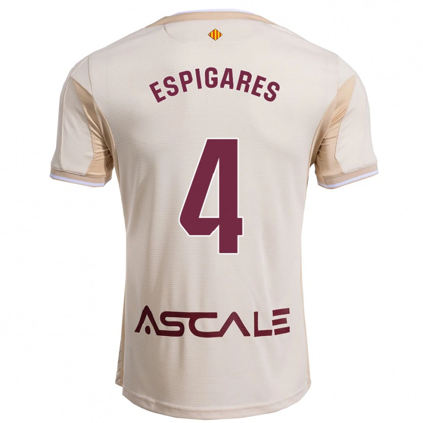Danxen Pánské Antonio Espigares #4 Špinavě Bílá Burgundská Daleko Hráčské Dresy 2025/26 Dres