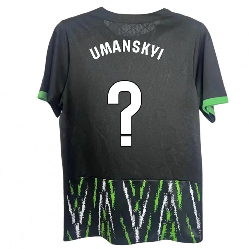 Danxen Pánské Volodymyr Umanskyi #0 Černá Zelená Daleko Hráčské Dresy 2025/26 Dres
