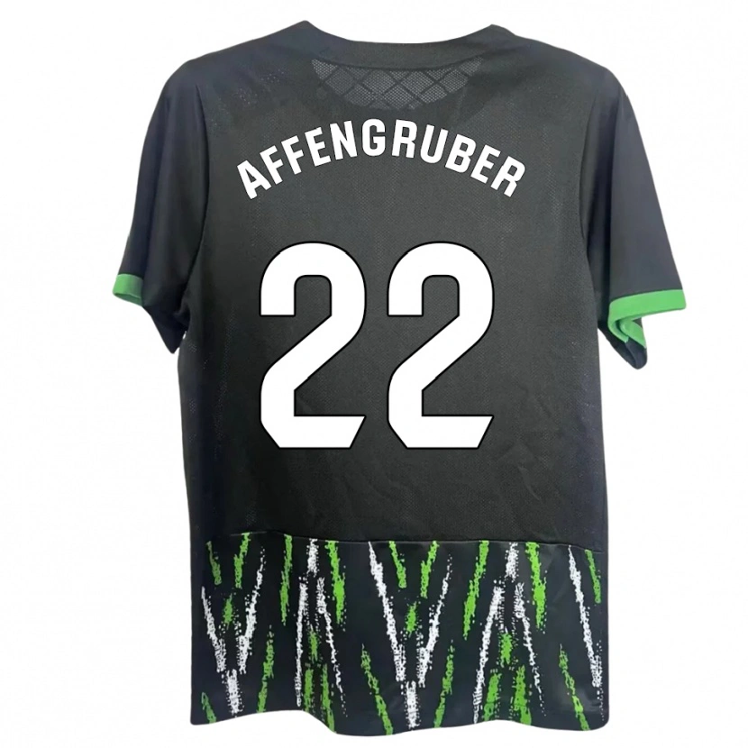 Danxen Pánské David Affengruber #22 Černá Zelená Daleko Hráčské Dresy 2025/26 Dres