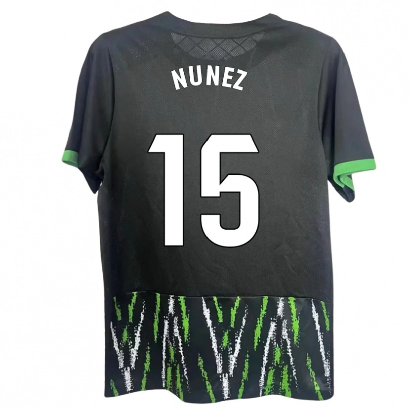 Danxen Pánské Álvaro Núñez #15 Černá Zelená Daleko Hráčské Dresy 2025/26 Dres