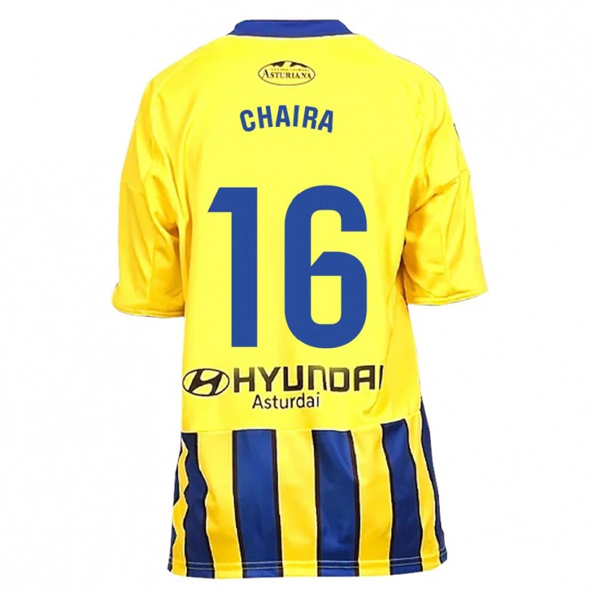 Danxen Pánské Ilyas Chaira #16 Žlutá Modrá Daleko Hráčské Dresy 2025/26 Dres