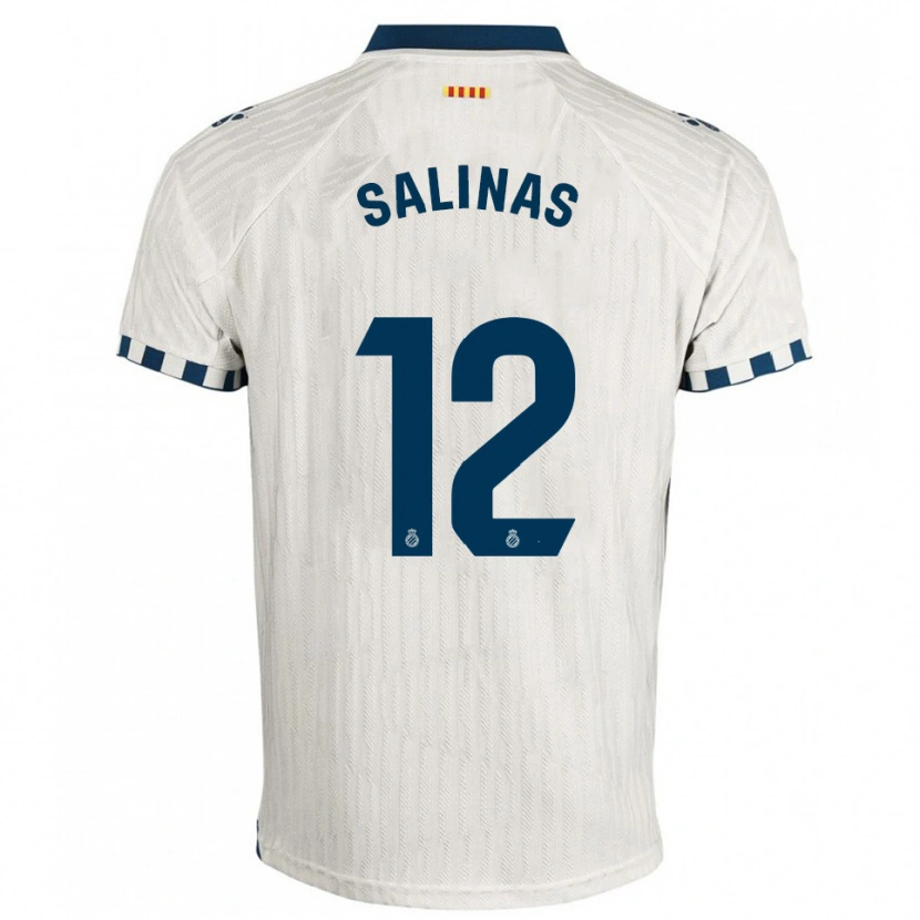 Danxen Pánské José Salinas #12 Bílá Modrá Daleko Hráčské Dresy 2025/26 Dres