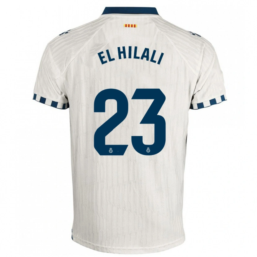 Danxen Pánské Omar El Hilali #23 Bílá Modrá Daleko Hráčské Dresy 2025/26 Dres