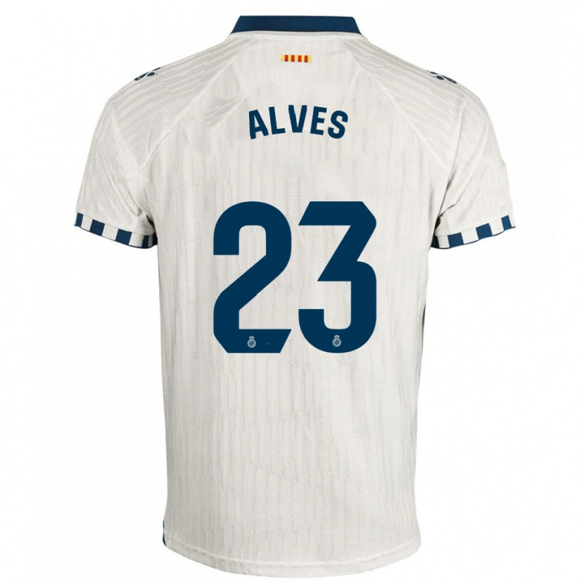 Danxen Pánské Lucas Alves #23 Bílá Modrá Daleko Hráčské Dresy 2025/26 Dres
