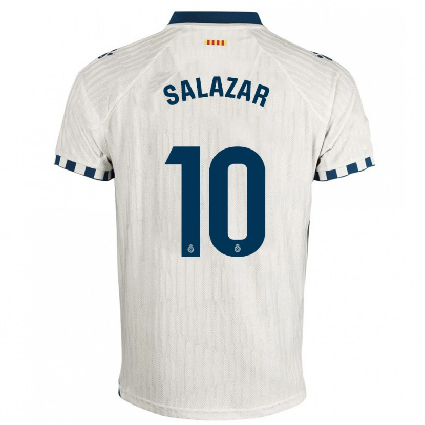 Danxen Pánské Leo Salazar #10 Bílá Modrá Daleko Hráčské Dresy 2025/26 Dres