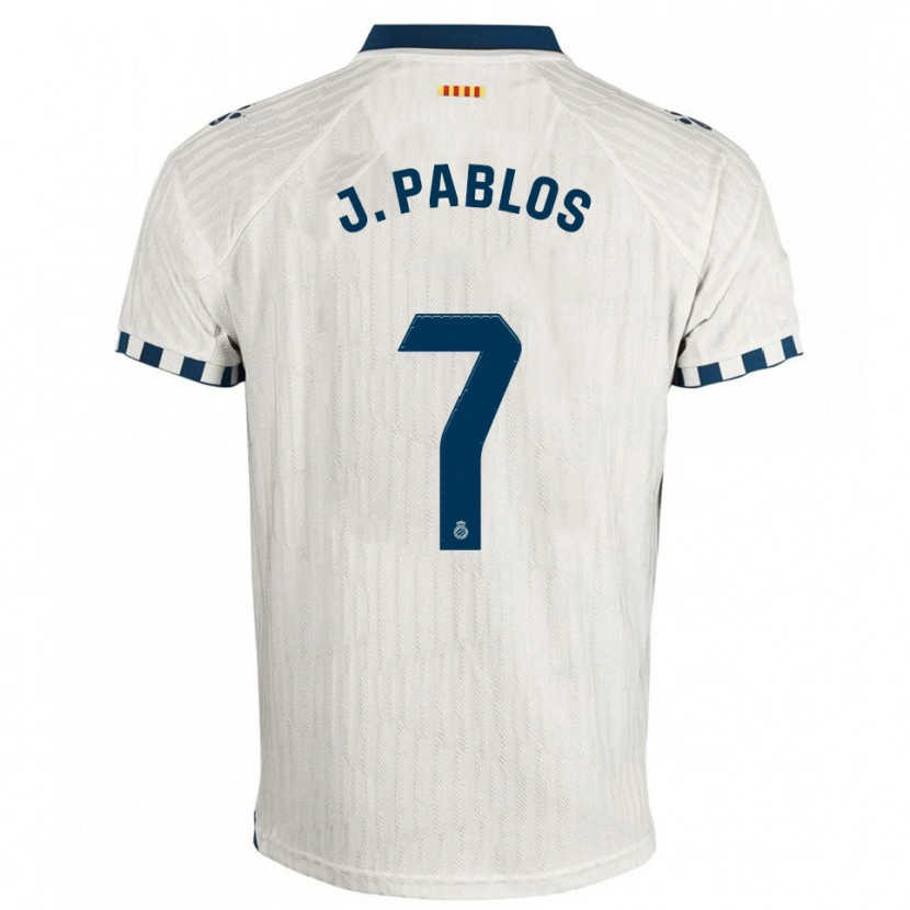 Danxen Pánské Judith Pablos Garrido #7 Bílá Modrá Daleko Hráčské Dresy 2025/26 Dres
