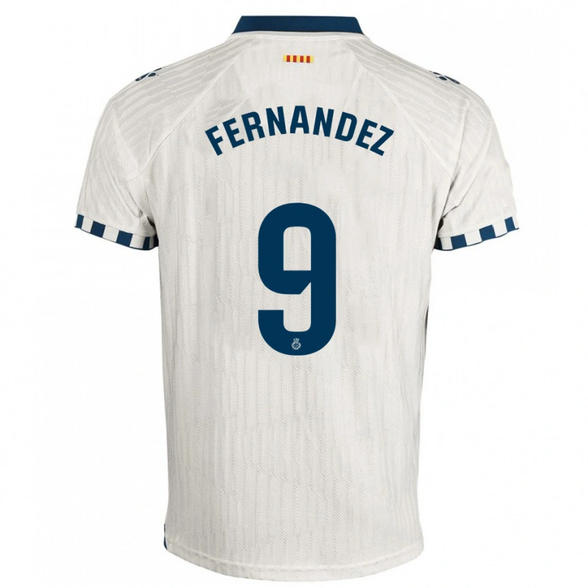 Danxen Pánské Roberto Fernández #9 Bílá Modrá Daleko Hráčské Dresy 2025/26 Dres