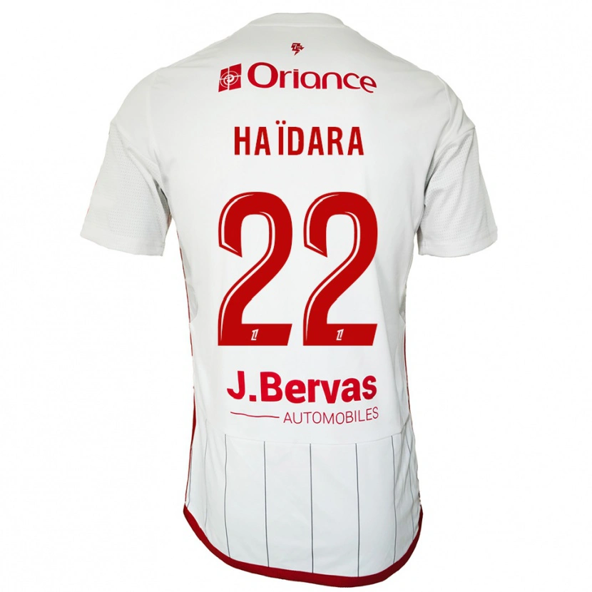 Danxen Pánské Massadio Haidara #22 Bílá Červená Daleko Hráčské Dresy 2025/26 Dres