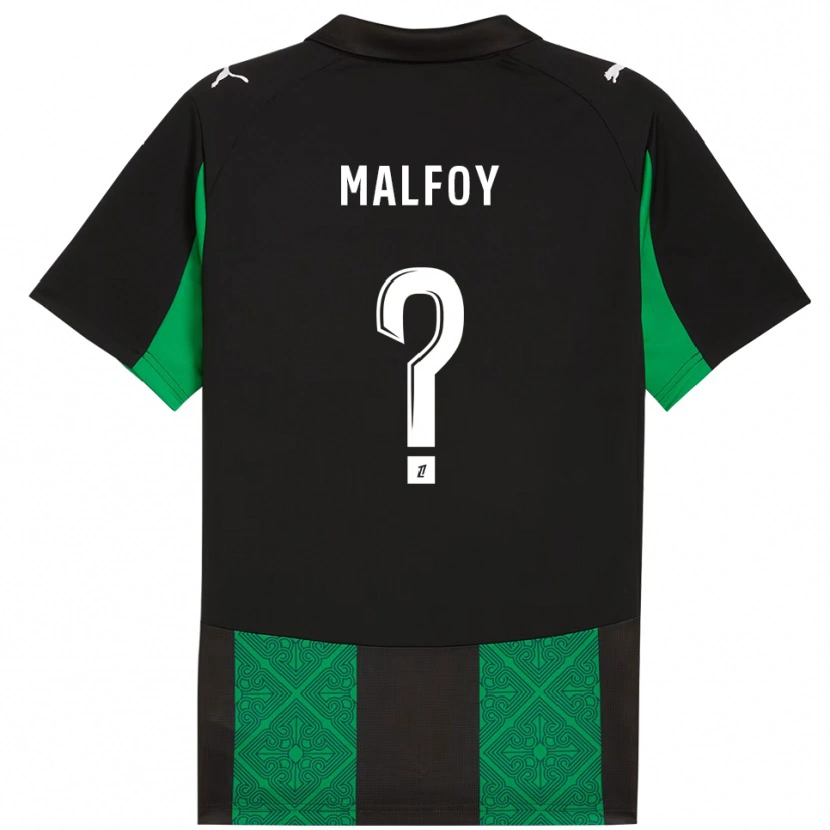 Danxen Pánské Lucas Malfoy #0 Černá Zelená Daleko Hráčské Dresy 2025/26 Dres