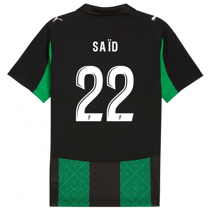 Danxen Pánské Wesley Saïd #22 Černá Zelená Daleko Hráčské Dresy 2025/26 Dres