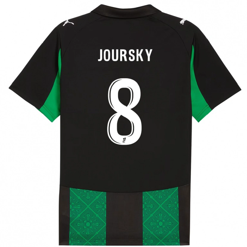 Danxen Pánské Leopold Joursky #8 Černá Zelená Daleko Hráčské Dresy 2025/26 Dres