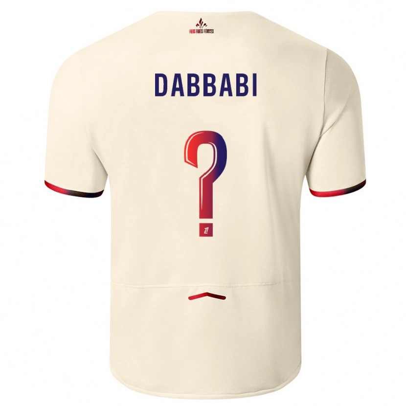Danxen Pánské Amin Dabbabi #0 Špinavě Bílá Červená Daleko Hráčské Dresy 2025/26 Dres