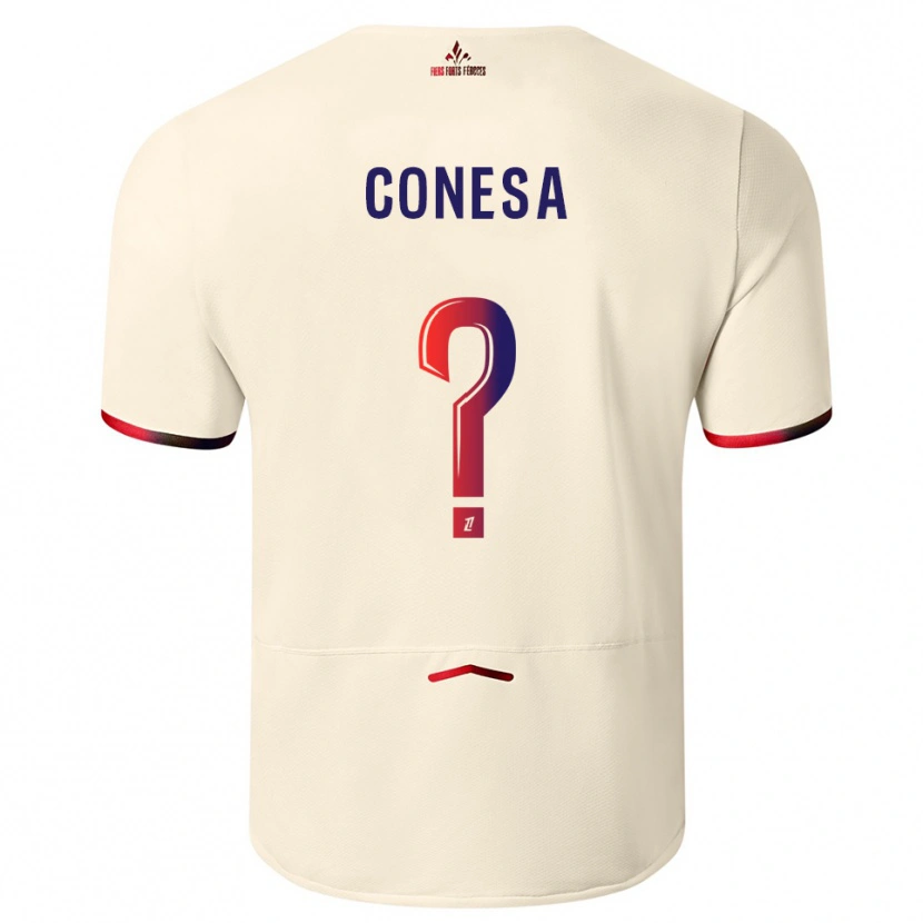 Danxen Pánské Anna Conesa #0 Špinavě Bílá Červená Daleko Hráčské Dresy 2025/26 Dres