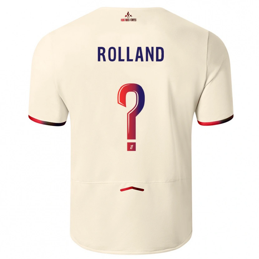 Danxen Pánské Baptiste Rolland #0 Špinavě Bílá Červená Daleko Hráčské Dresy 2025/26 Dres