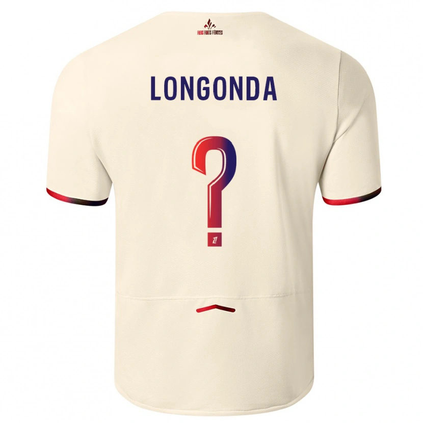 Danxen Pánské Jean-Pierre Longonda #0 Špinavě Bílá Červená Daleko Hráčské Dresy 2025/26 Dres