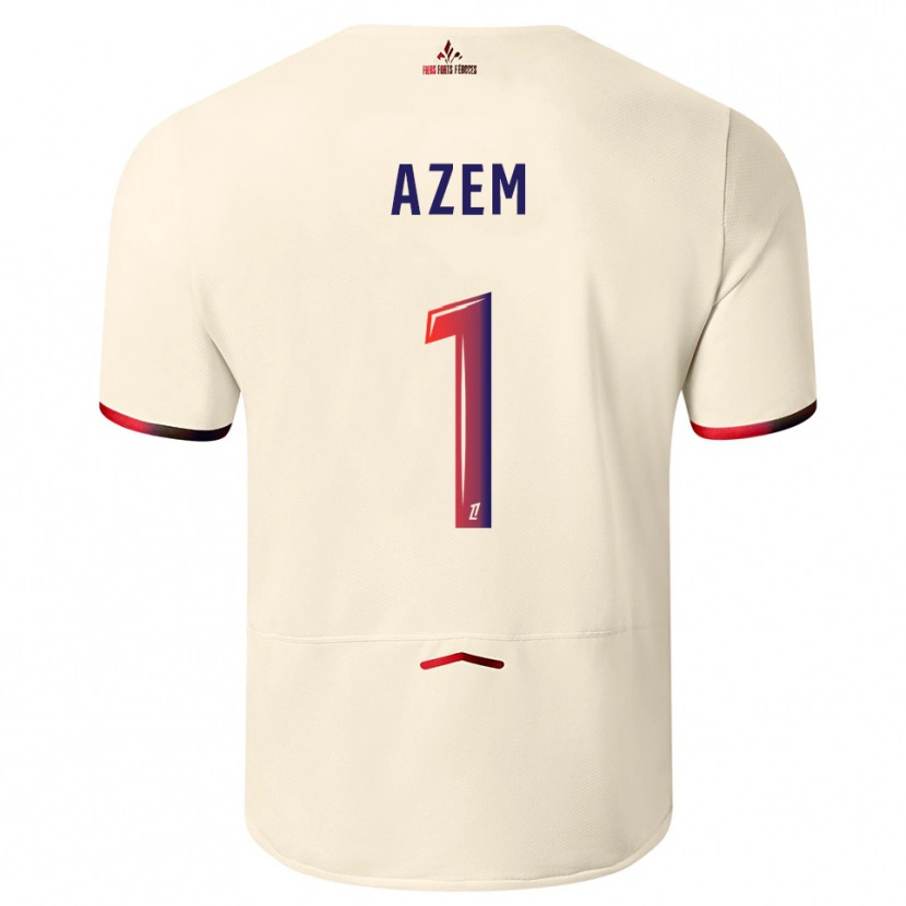 Danxen Pánské Floriane Azem #1 Špinavě Bílá Červená Daleko Hráčské Dresy 2025/26 Dres