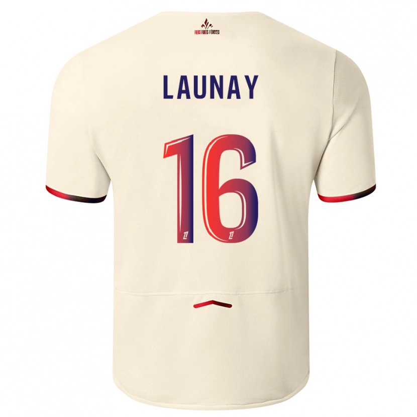 Danxen Pánské Elisa Launay #16 Špinavě Bílá Červená Daleko Hráčské Dresy 2025/26 Dres